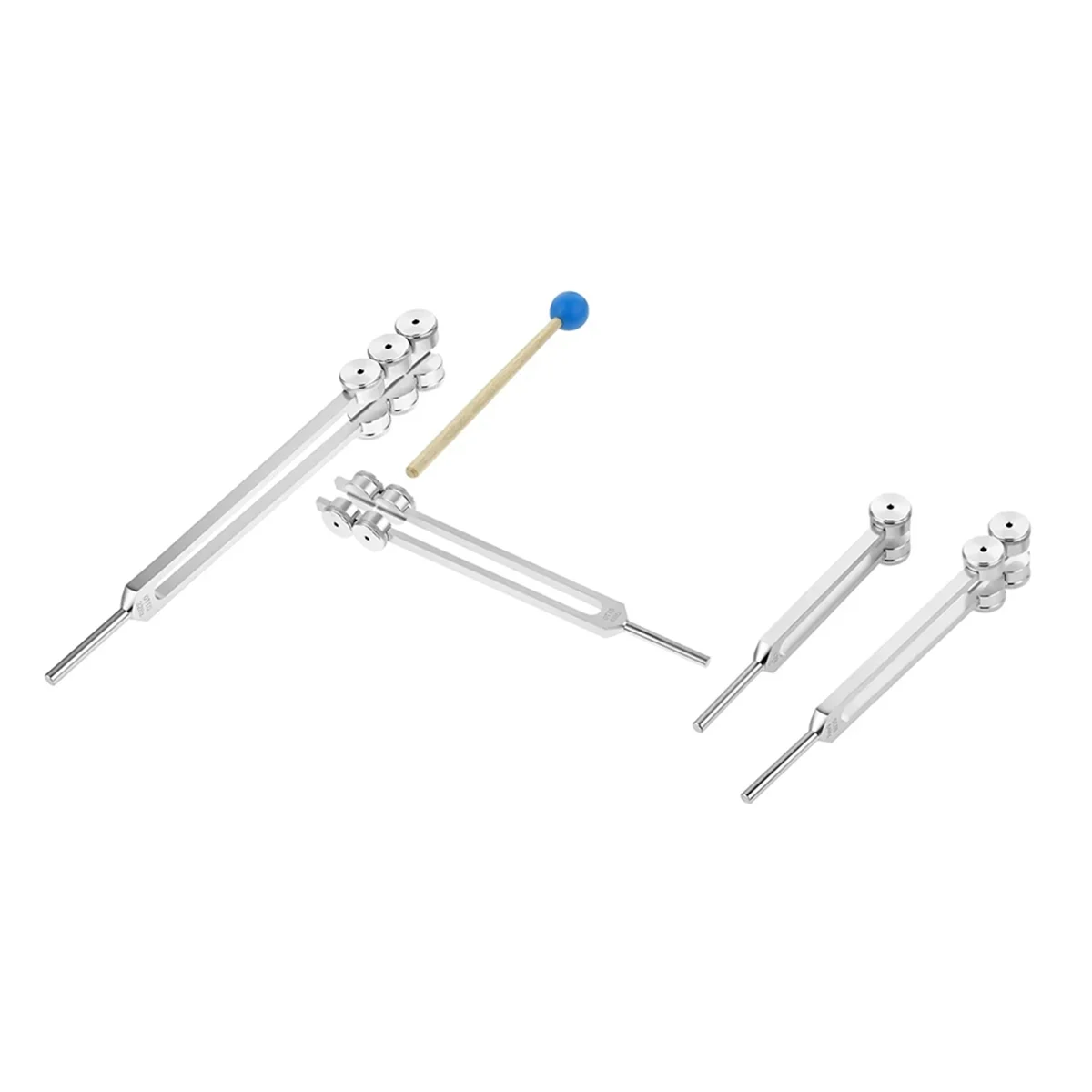 Новые камертоны, 4 шт./компл., 32/48/64/128 Гц с молотком для тестирования нервной системы, звуковая лечебная терапия, здравоохранение