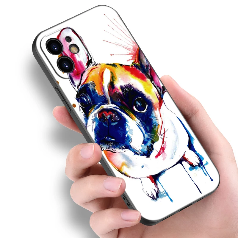 French Bulldog Dog Pug Black Case For Honor 200 90 Lite X7B X6 X8B X6A X6S X7A X8A X9A X9B X5 Plus 70 20Pro 10Lite Cartoon Cover