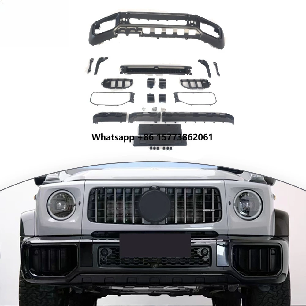 

G CLASS W464 Upgrade to W465 G63 Front Bumper Assembly 2025y+ PP Material Car Bumper Black or Silver Car Accessory