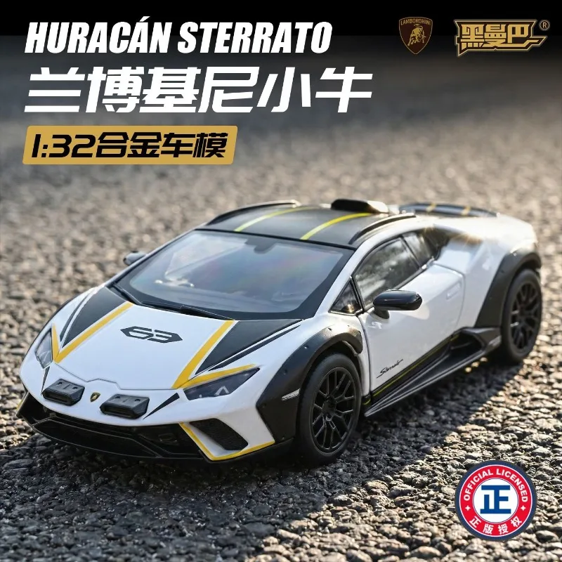 

Alloy Lamborghini 1:32 Scale Car Model With Openable Doors Pull Back And Light Function For Kids And Collectors