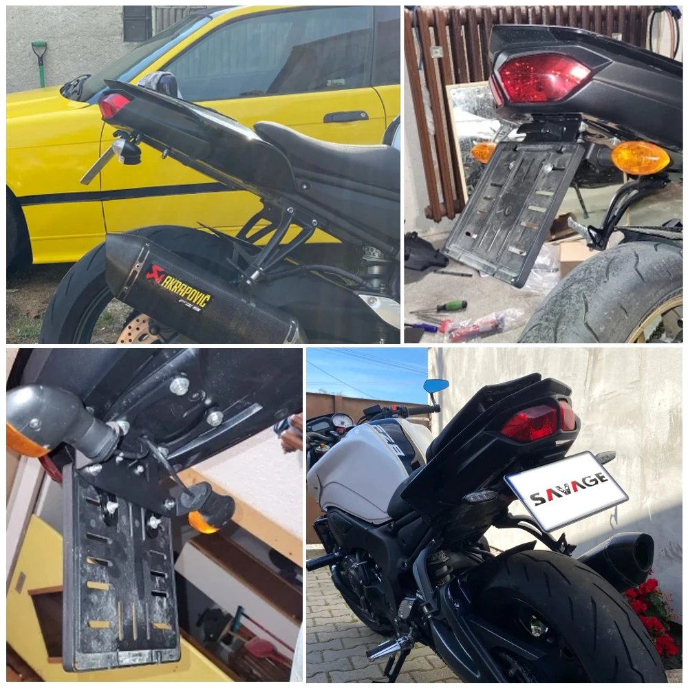 ヨガ,ヤマハ,fz1n,fz1,fz8,n/s,FZ-1N fz8n用のオートバイプレートホルダー,整理フェンダー,眉毛