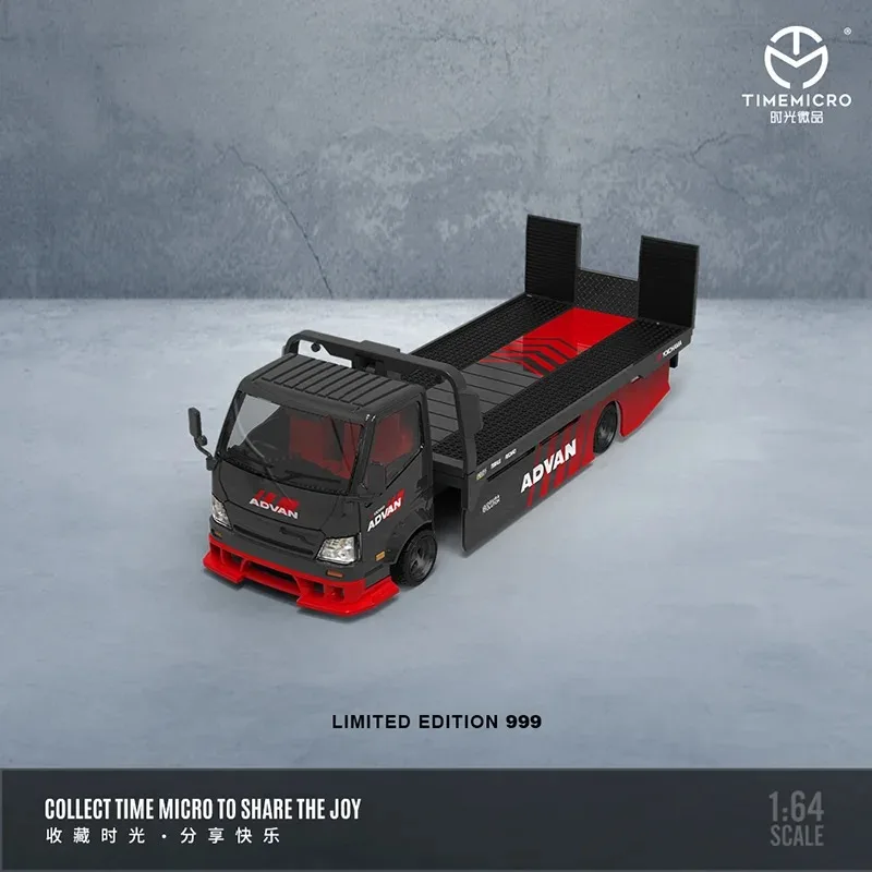 

TimeMicro 1:64 H300 Flatbed Transport Trailer Painting Diecast Alloy Model Car for Collection& Display & Gift