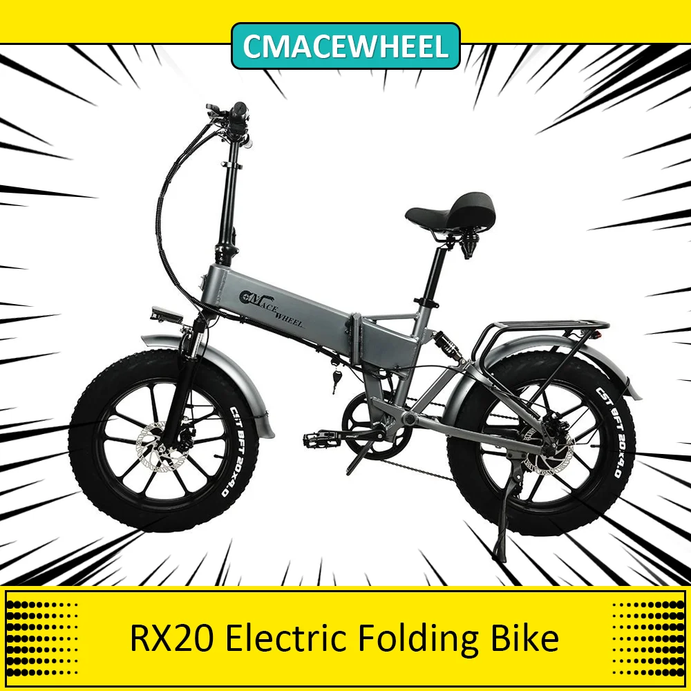 CMACEWHEEL RX20 Electric Folding Bike 750W Motor 45km/h Max Speed 17Ah Battery 20*4.0 inch Fat Tire E-Bike  Hydraulic Brake