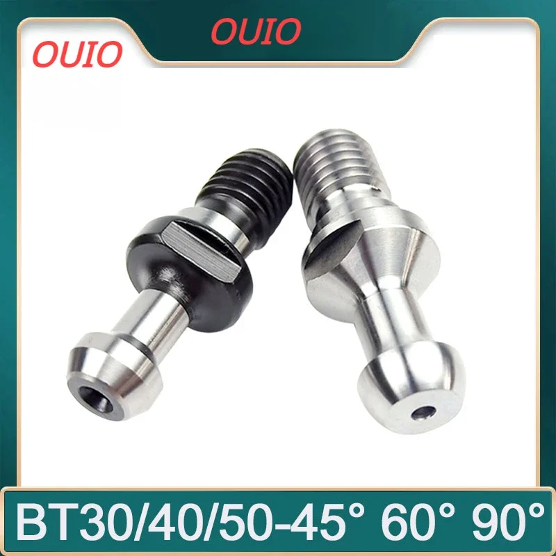 

OUIO Through Hole Cnc Pull Nail BT30 BT40 BT50 ISO20 45° 60° 90° Milling Tool Holder Fixed Knob DIN69872 MAZAK JT 30 40 50 Pull