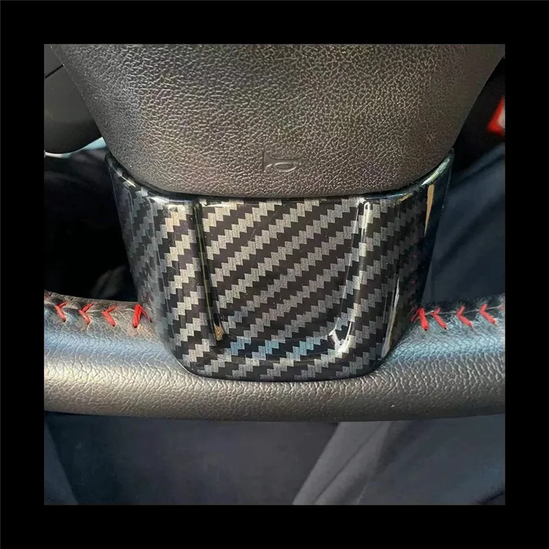 Steering Wheel Trims Steering Wheel Sequins Trim Frame Spare Parts Accessories For Subaru WRX Tsi 2014-2021-N25R