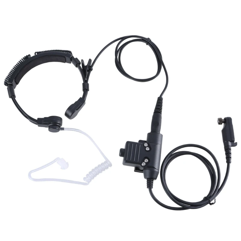 

Throat Controlled Headset with Superior 7.1 Sound Fit for Gamers Security Personnel Clear Sound Enhancing Communication