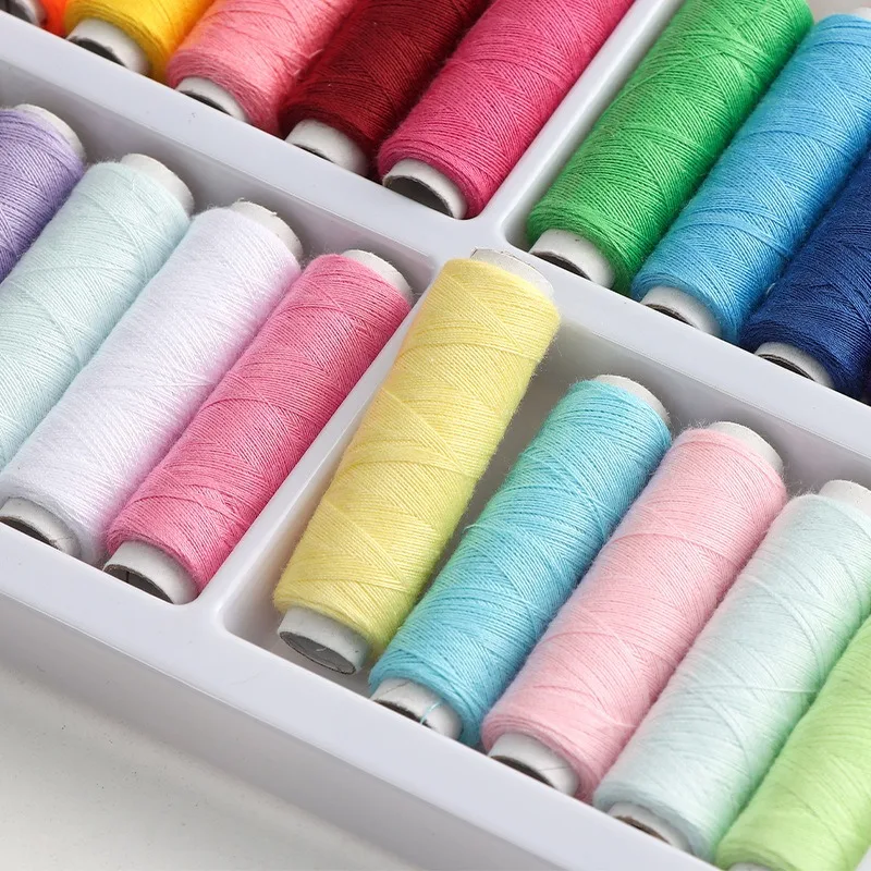 1 Set OF 20 Rolls Polyester 402 Sewing Thread For Manual and Mechanical Use, 400 Yards, DIY