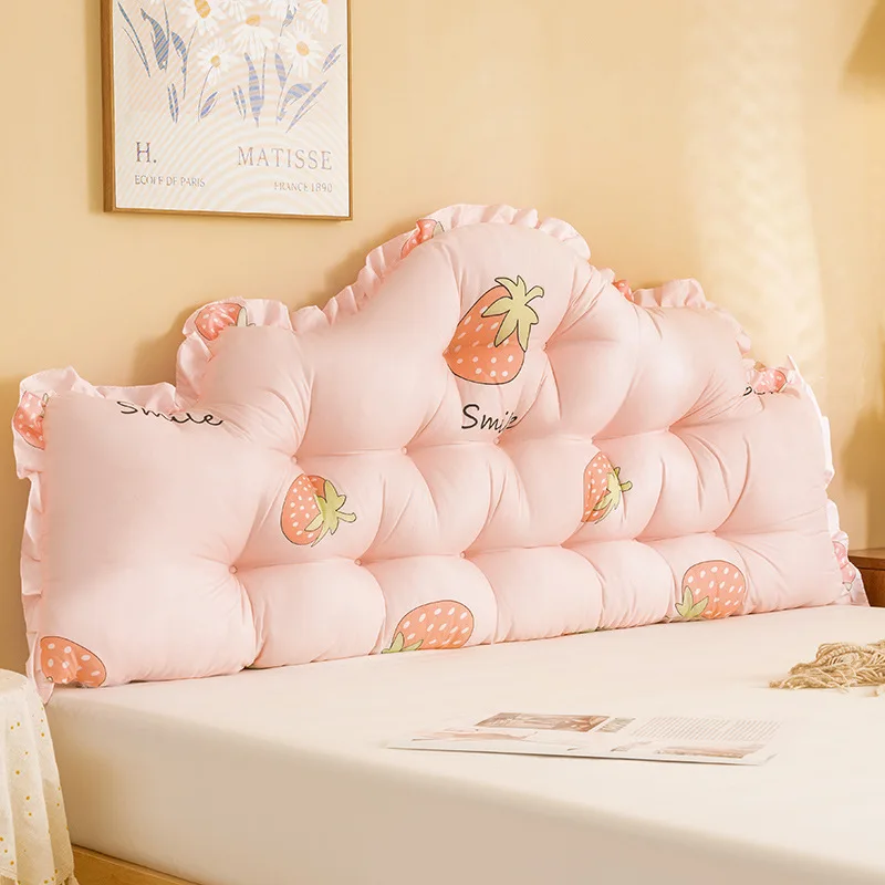 Princess Headboard Pillow Soft Headboard Pillow Large Backrest Cushion Tatami Mat Waist Protection Anti-collision Cushion