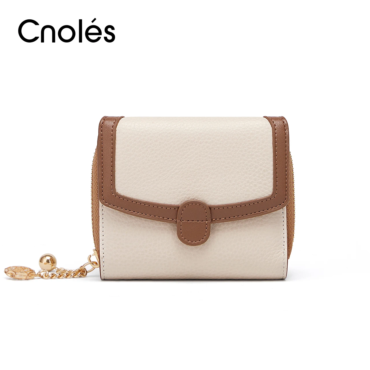 Cnoles Women Wallets Coin Purse Mini Card Holder Fashion Multifunction Cowhide Lady Money Bag Coin Packet