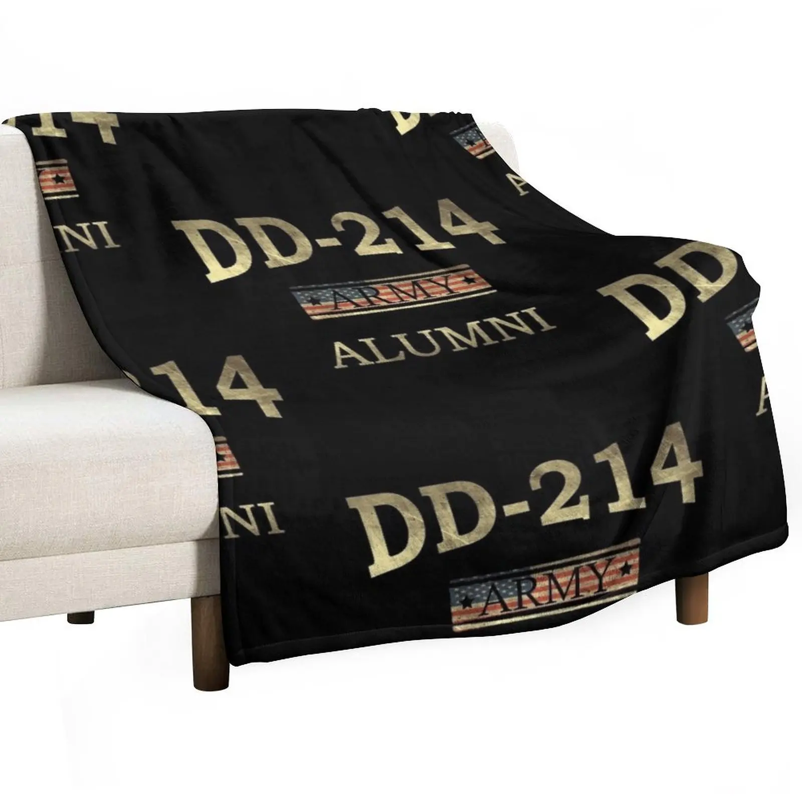 

DD 214 Army Alumni Throw Blanket Flannels Flannel Cute Plaid Polar Blankets