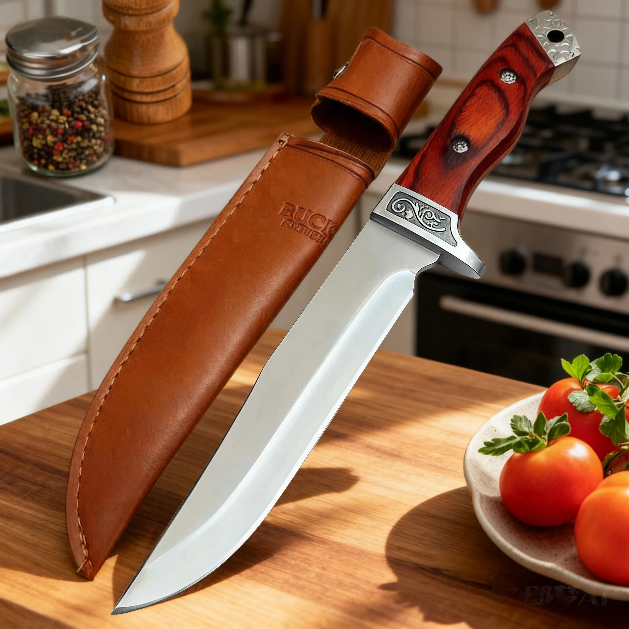 

Professional kitchen knife, stainless steel high-hardness Japanese knife, kitchen fruit knife, solid wood handle boning knife