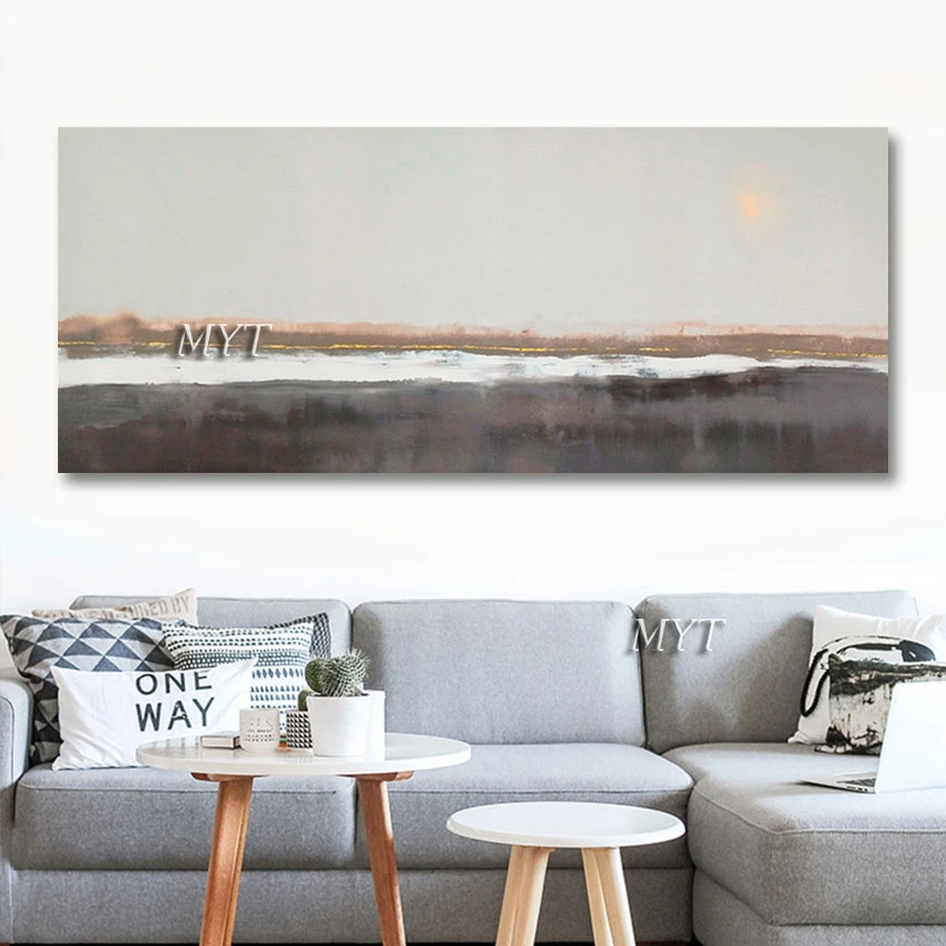 

Simple Landscape Canvas Drawing Artwork Wall Art Pictures For Hotels Frameless Abstract European Style Decoration Paintings