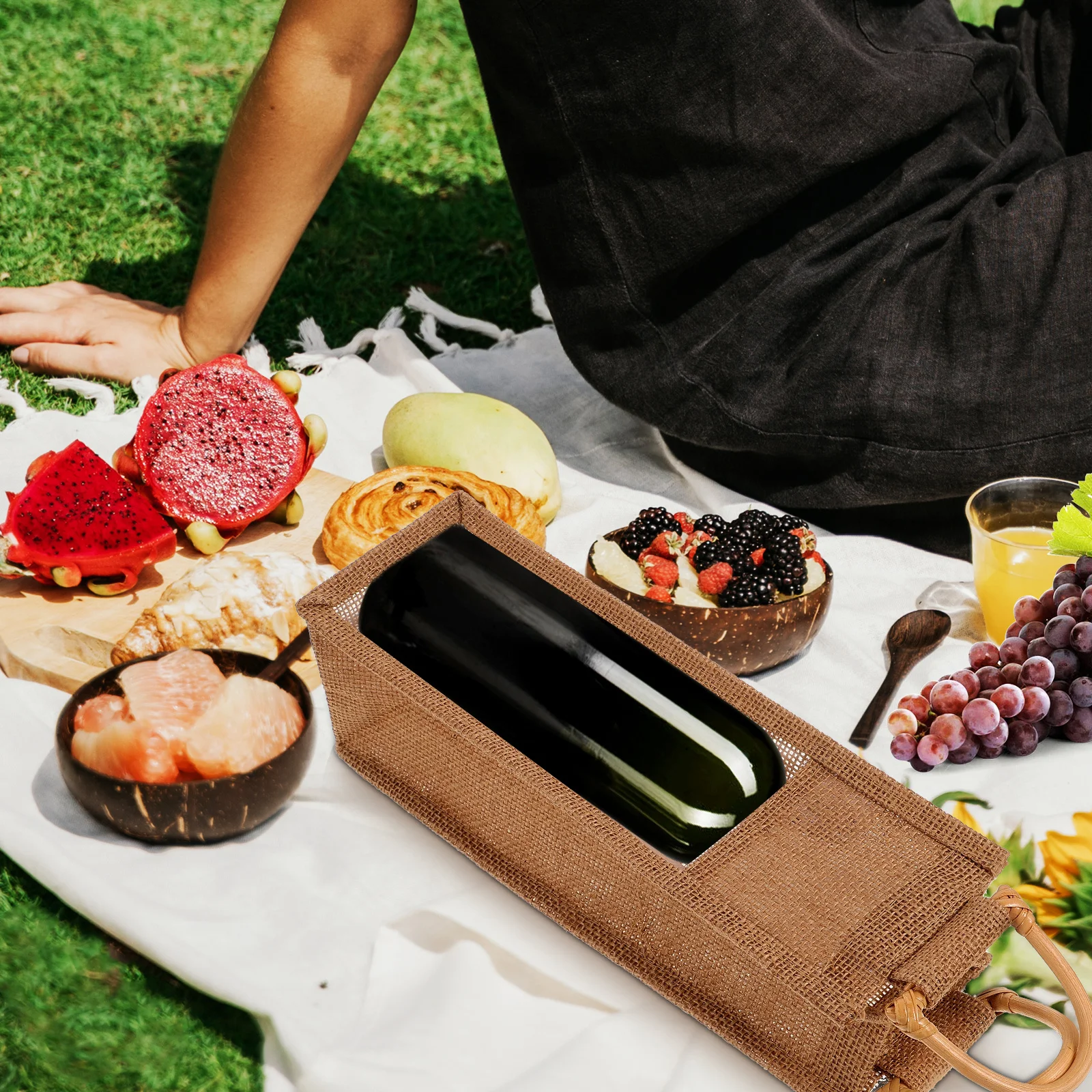 

Wine Bottle Gift Bags Reusable Wine Carrier Tote For Liquor Craft Beer Birthday Wedding Party Housewarming