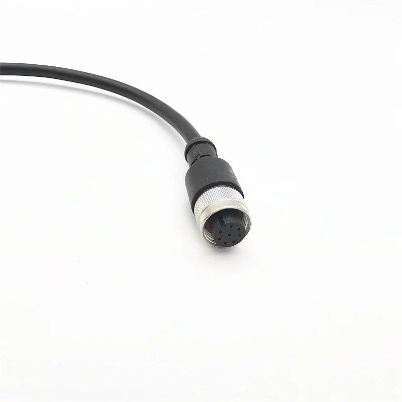 5PCS M12 4pin 5pin 8 pin  straight  Angle plug sensor connector female male linker with 2 meter cable