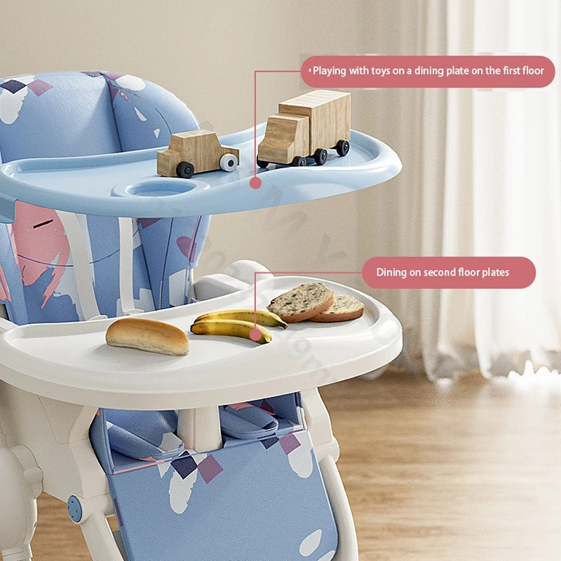 Children\'s dining chair / 1-3 years old baby learning to sit and eat chair / household multi-function foldable baby dining chair