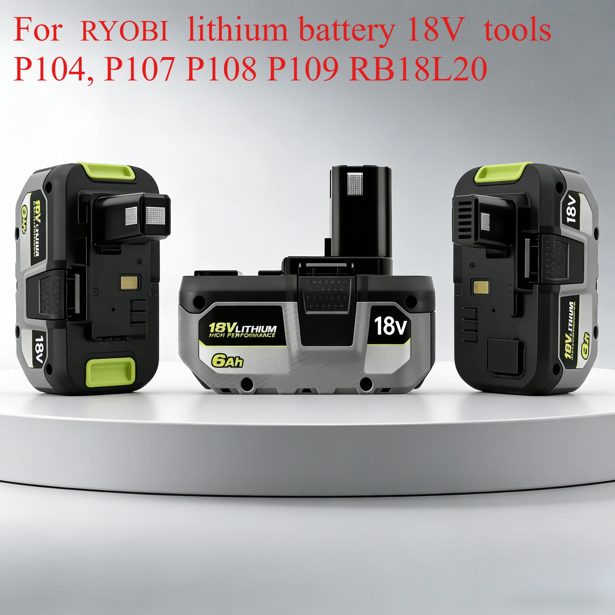 

Новая оригинальная высококачественная литиевая батарея RYOBI 18В, совместимая со всеми инструментами P104, P107, P108, P109, RB18L20