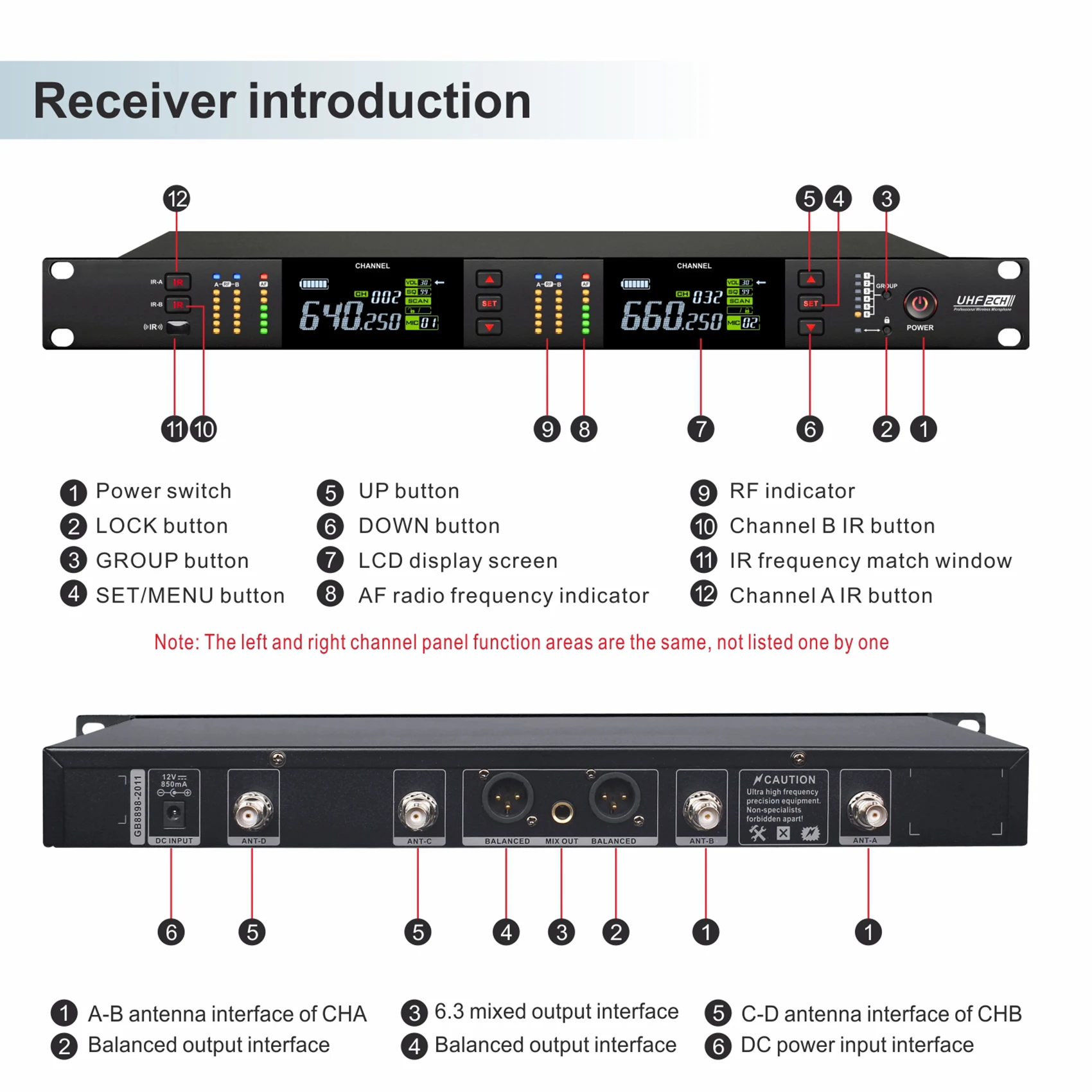 Betagear Long Distance Wireless Microphone 600M Receiving Stage Performance Microfone UHF 600Mhz School Stadium Church Concert