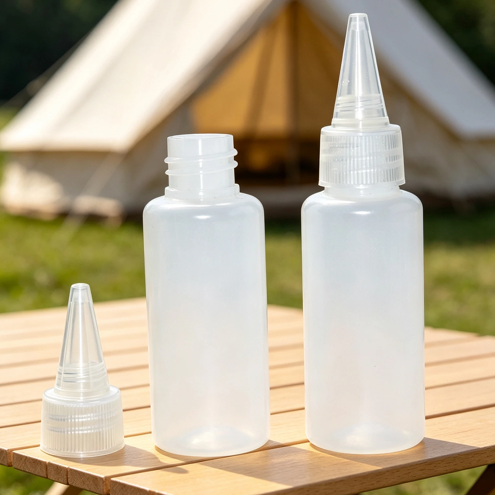 30 Pcs 30ml Empty Plastic Glue Bottles PE Material with Screw Lids Squeeze Liquid Drop Bottles For Ink Oil Pigment Container