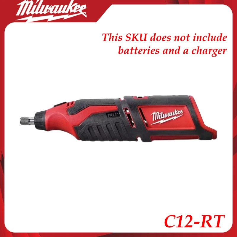 Milwaukee C12-RT 12V Cordless Rotary Tool Bare Unit Heavy-Duty Multi-Function Tool for Craftsmen & DIY Enthusiasts