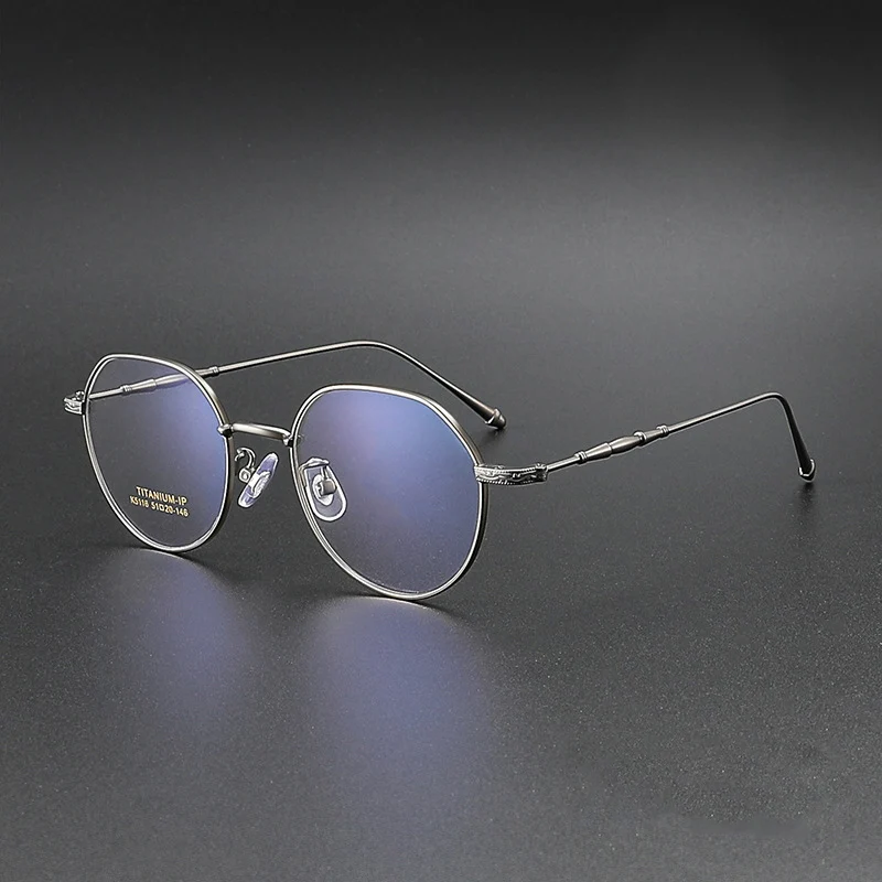 High Quality Ultralight Titanium Optical Glasses Frame Men Women Brand Designer Vintage Oval Eyeglasses Computer Eyewear