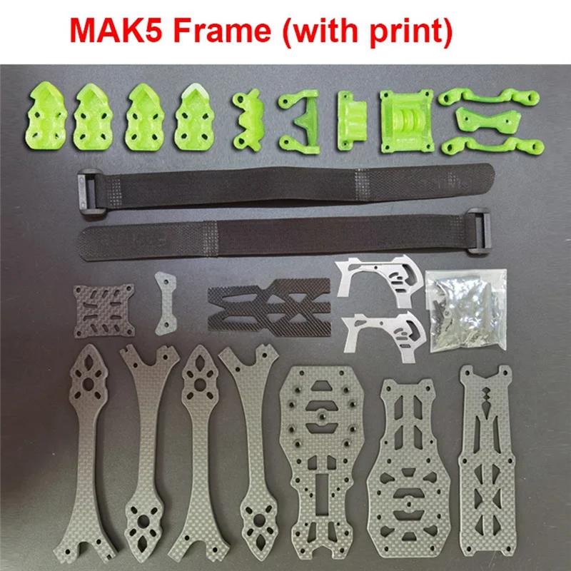 Excellent-MARK5 Frame Kit 5Inch FPV Fiber Quadcopter Frame Kit RC Quadcopter Racing Drone DIY Parts