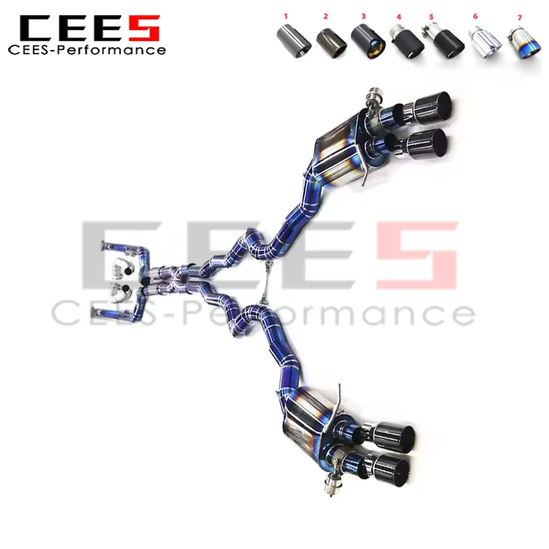 

cees for BMW M5 F10/F15 4.4TT 2012-2016 No Cat Downpipe with Catback Exhaust Tuning High Performance Exhaust Pipe System