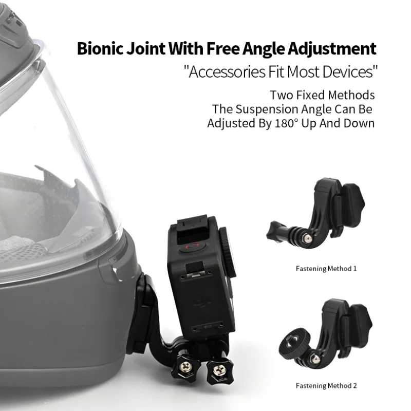 Customized For FF353/FF352/FF358/FF390/FF800/FF801/FF396/FF805 Motorcycle Helmet Chin Mount For LS2 For GoPro DJI Insta360 - view 4