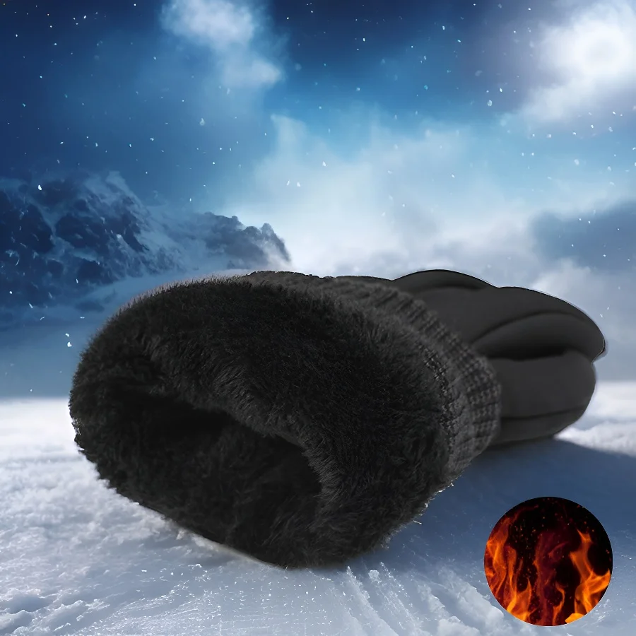 L●Mirror Waterproof Thermal Winter Gloves Honeycomb Anti-Slip Touchscreen Warm For Men Women Outdoor Sports Skiing Cycling