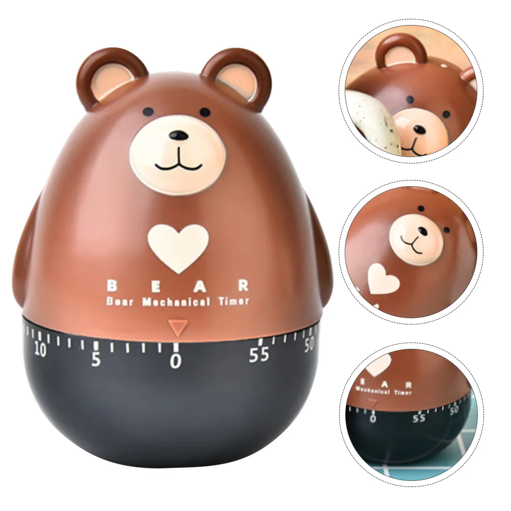 

Tem Bear Timer Lovely Cartoon Kitchen Mechanical Device Cooking Animal Adorable