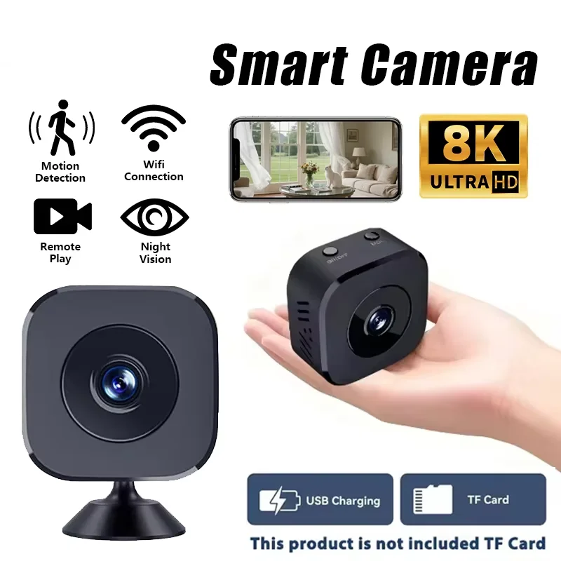 Nouvelle Caméra de Sécurité Intelligente Pro 2026 8K HD Sans Fil Détection de Mouvement Vision Noctu