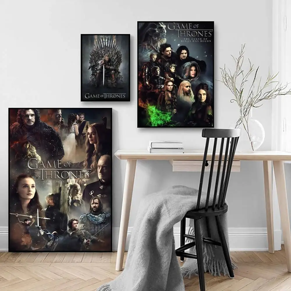 لعبة T-ThroneS W-Western ملصق كرافت نادي بار ورقة ملصقات عتيقة جدار الفن اللوحة غرفة نوم دراسة ملصقات #2