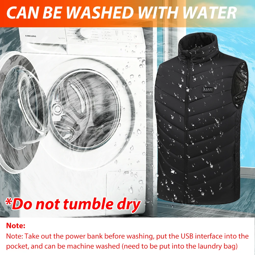 27 Areas USB Heated Vest Sportswear Men Women Winter Sleeveless Heated Coat Outdoor Warm Vest Four Control Switch Heated Clothes