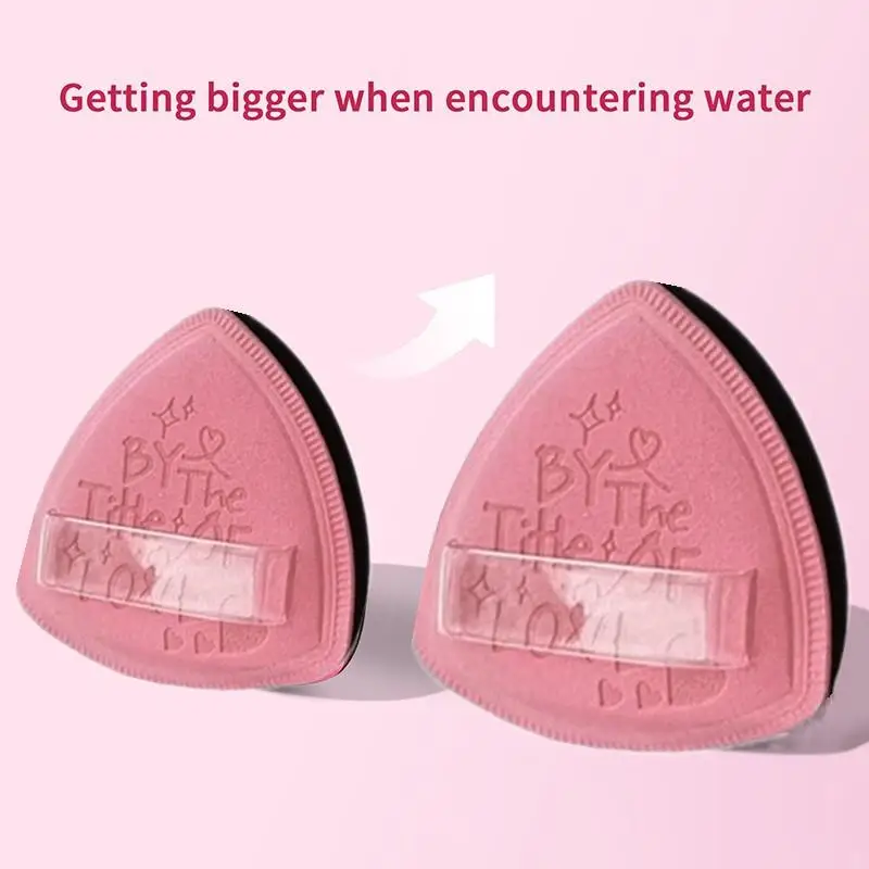 Esponja de maquiagem facial triangular macia, esponja para pó solto, pó corporal, base cosmética, pacote de esponja