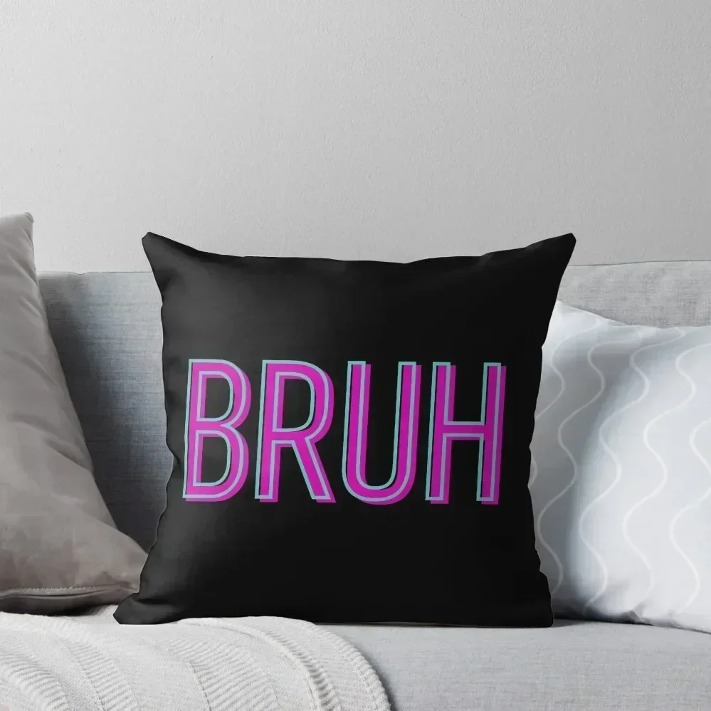 

Bruh Throw Pillow Sitting Cushion Embroidered Cushion Cover Pillow Decor Cushion Covers For Living Room pillow