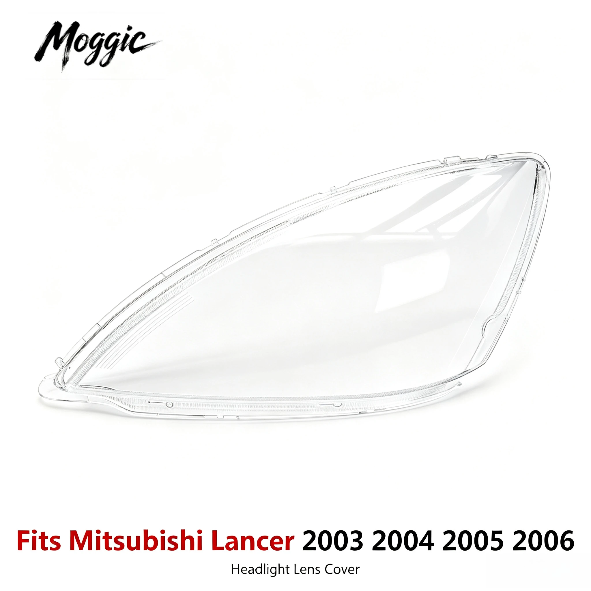 Moggic Headlight Lens Cover Compatible With Lancer 2003 Sedan Version Left Right Side Replacement Clear Plastic