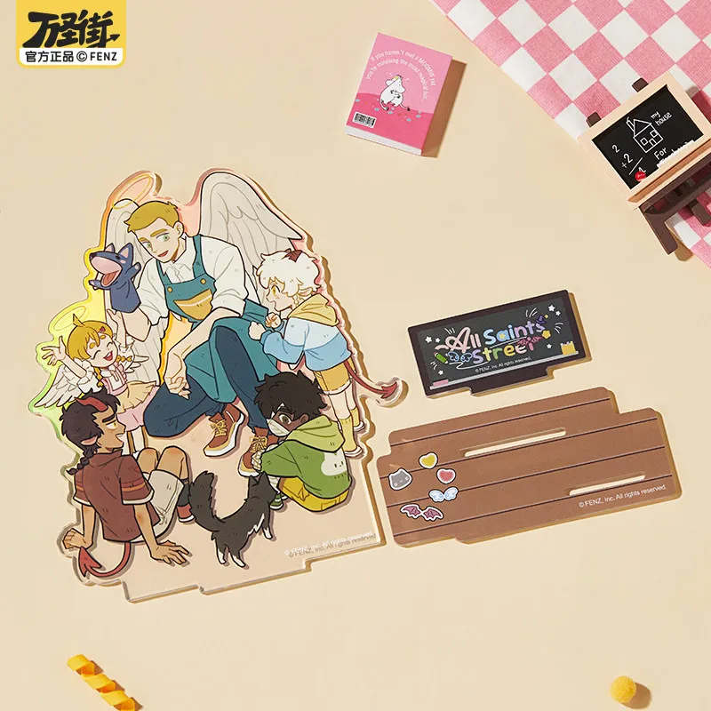 

In Stock Original All Saints Street Acrylic Stand Desktop Ornaments Kindergarten Series Doll Anime e Game Toy Kids Gifts Cospla