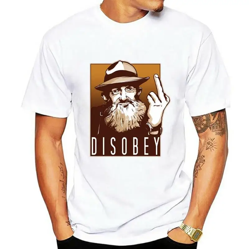 New Popcorn Sutton Of Disobey Long Men Short Sleeved Standard T Shirt Men Women Black TEE Shirt For Youth Middle-age The Elder