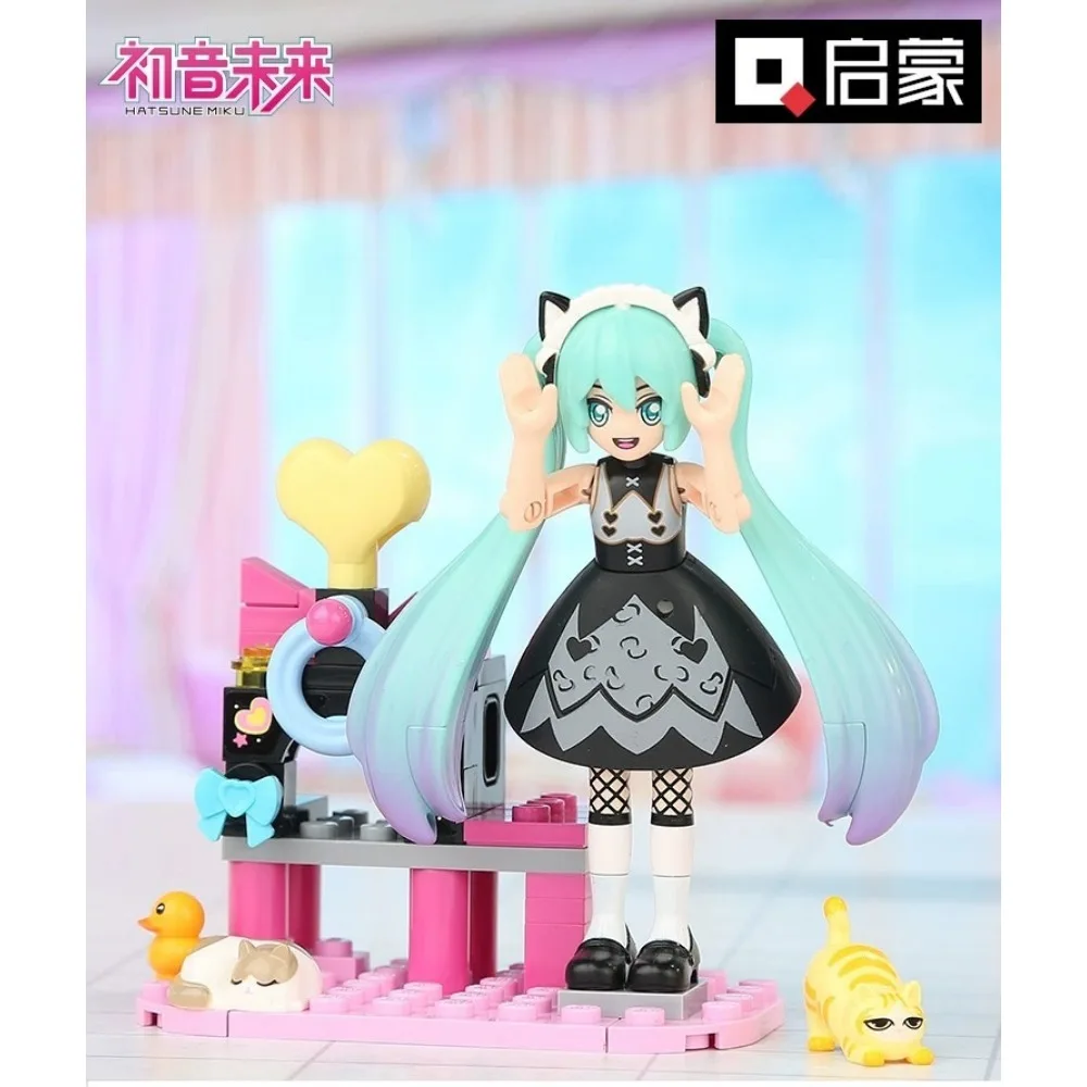 Keeppley Building Blocks Hatsune Miku เปลี่ยน Spirit ประกอบปริศนาของเล่นตกแต่งบ้านเครื่องประดับเด็กของขวัญ