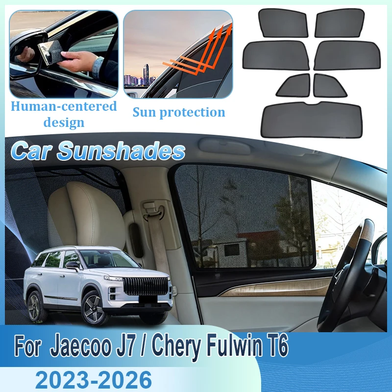 

Солнцезащитная сетка для автомобиля Jaecoo J7 Chery Fulwin T6 2023-2026, защита от УФ-излучения, аксессуары для авто, декоративные элементы, автозапчасти