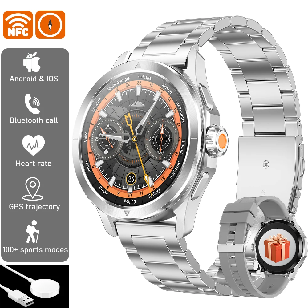 2025 New S4 Ultra For Xiaomi Smart Watch GPS Bluetooth Call Blood pressure Health watch Heart Rate Waterproof Sport Smart watch