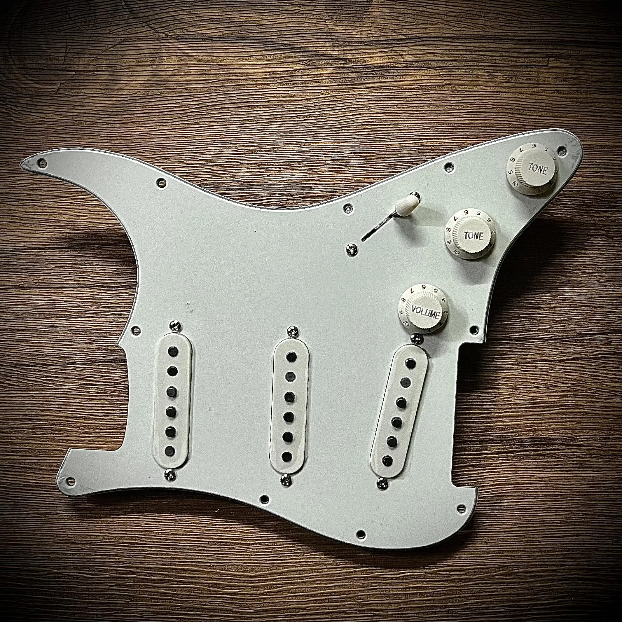 Vintage 1969 Handmade SSS Alnico 5 Guitar Pickup Gray Backboard, JimmiHendrix 69 Pre-Wired