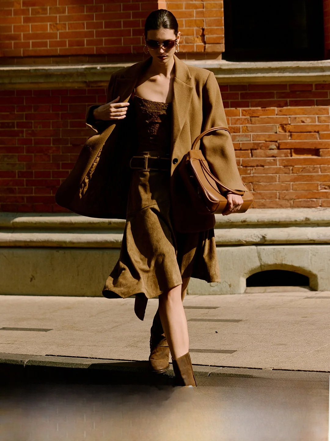 

Luna7xi Premium Vintage Woolen Suit Jaet Women's Casual Cotton-Enhanced Winter Faionable Top Quali Warm Commute Sle