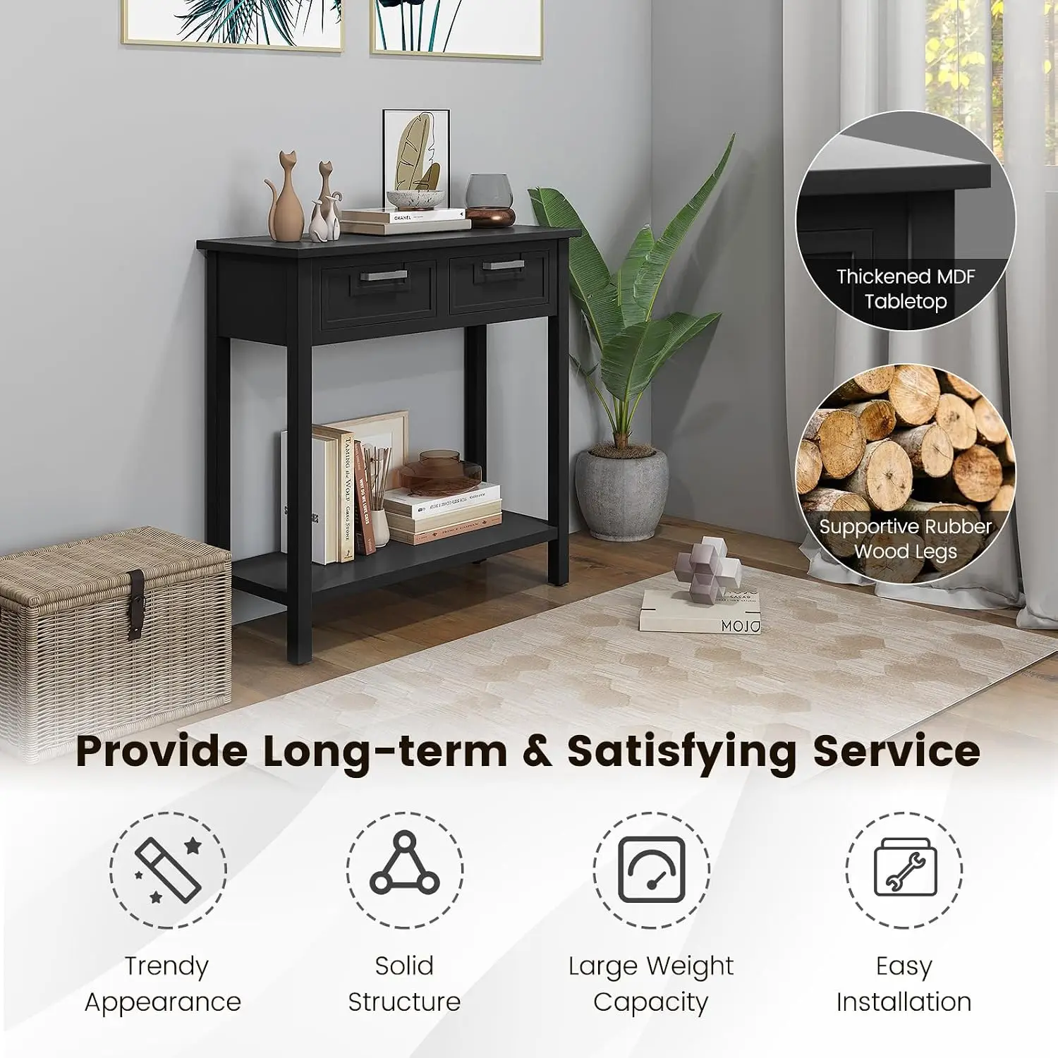 Small Storage Console Table 4