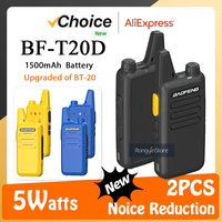 Baofeng Mini Walkie Talkie BF-T20D 5W Type-C Two Way Radio Upgrade Of BF-T20 Noice Reduction KD-C1 For Camping Hiking Kid’s Toy