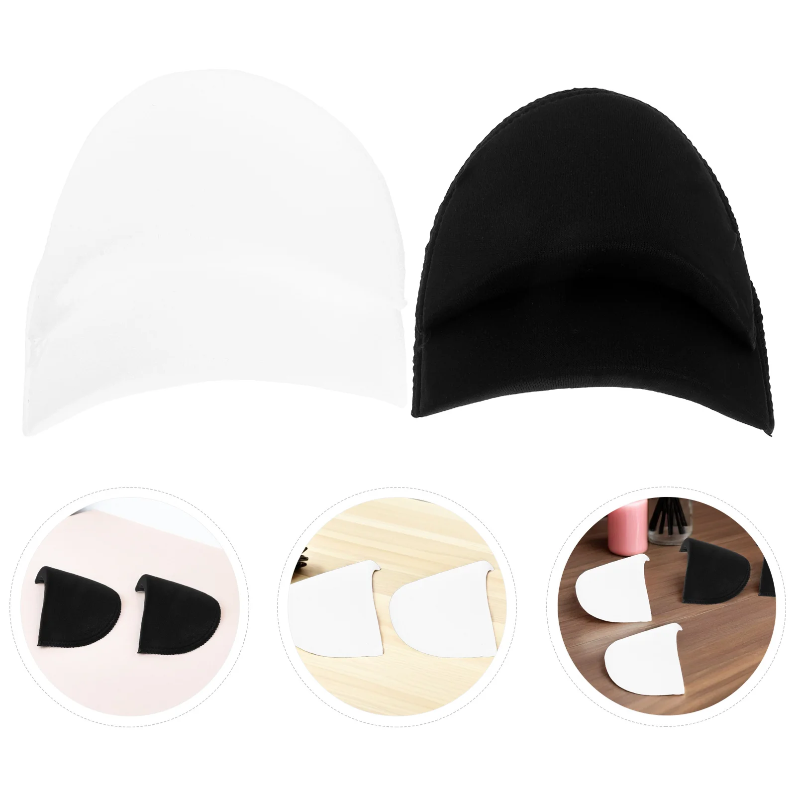 

Invisible Shoulder Pads For Suit Dress Jackets Removable Sponge Inserts Black White Enhanced Comfortable Longwear