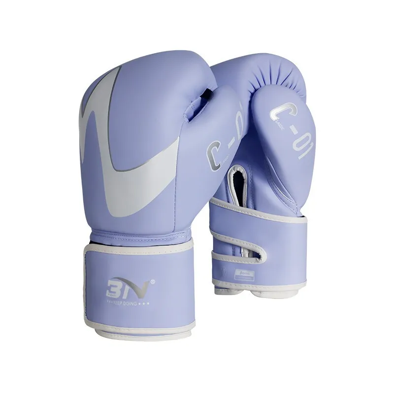 High quality best price BN Climber Boxing Gloves 10oz 12oz Free Fighting Training Blue Red Purple Thickened PU Leather Youth and