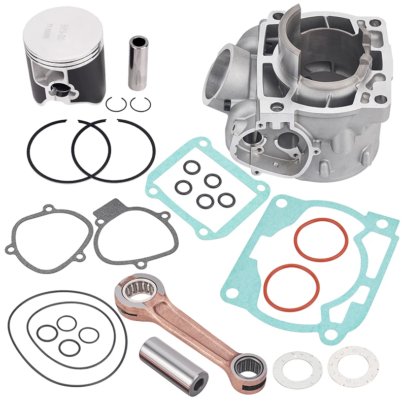 Motorcycle 72mm Air Cylinder & Piston & Connecting Rod Gasket Set For TE300 For 300 XC XCW 55730138000 54830015144 54830015244