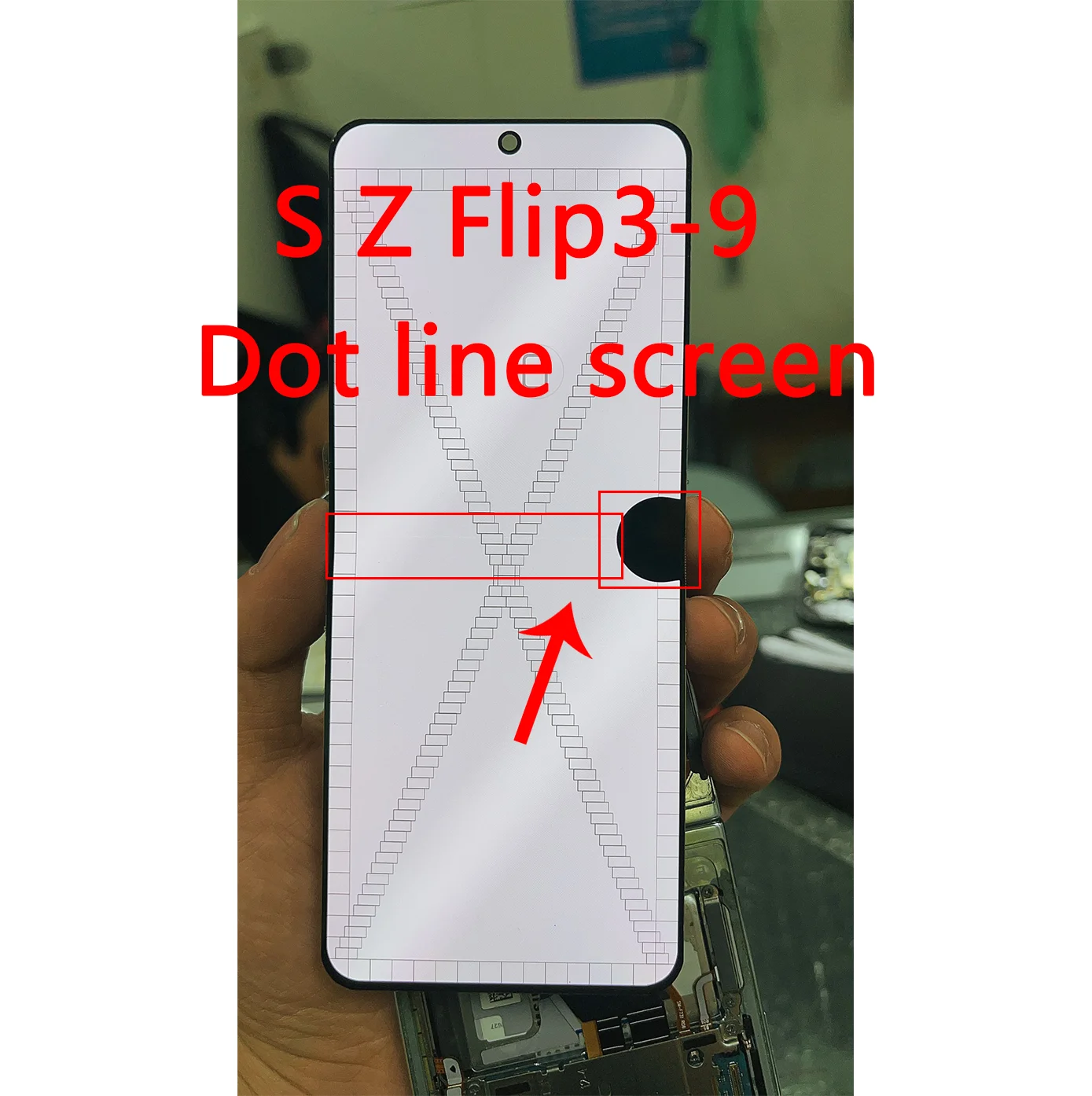 With Defect Burn Shadows LCD For Samsung Z Flip 3 SM-F7110 F711 F711B LCD Display Touch Screen Assembly Replacement Parts LCD