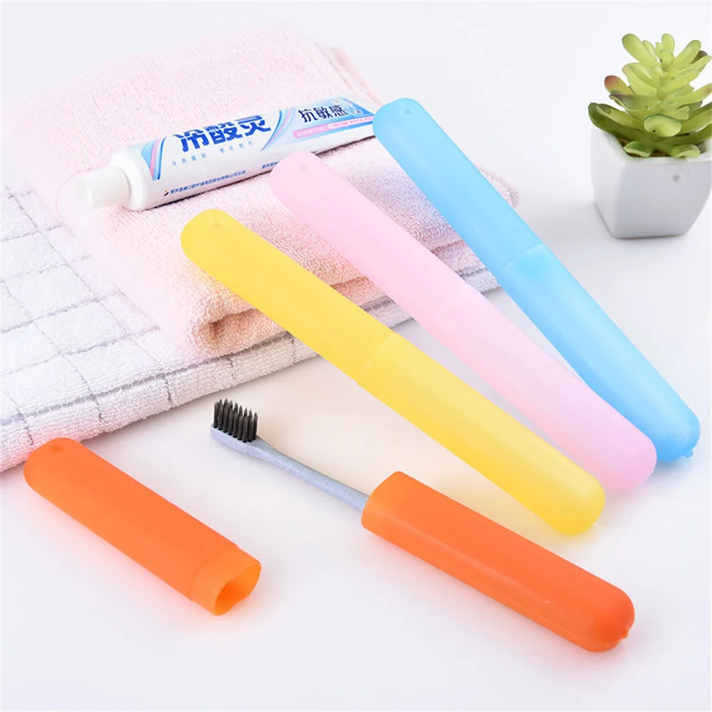 Toothbrush Holder Case Hygienic Dust-proof 20cm Accessories Tools Toothbrush Sleeve Compact Design Tidy 20g Plastic