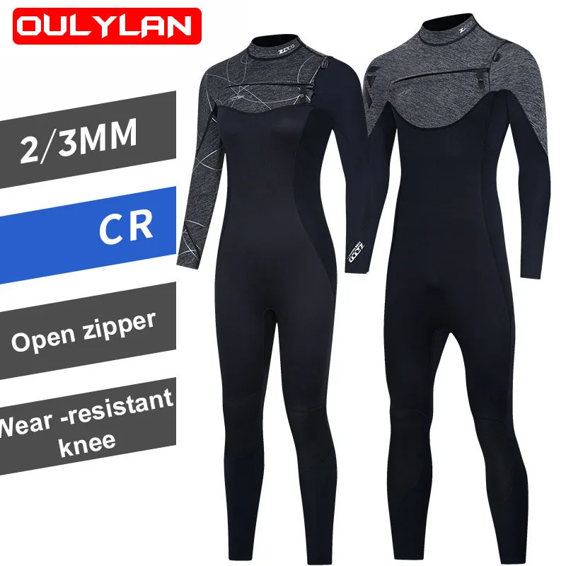 

Oulylan Men Wetsuit 2/3mm Neoprene Surfing Scuba Diving suit Snorkeling Swimming Women Wet Suit Surf Kitesurf Spearfishing